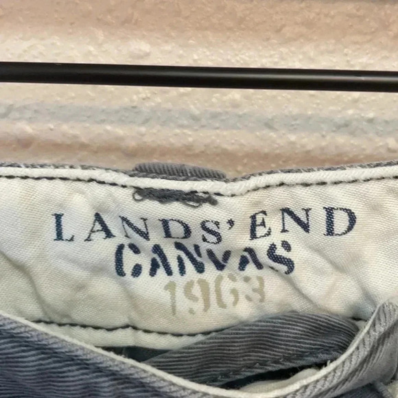 LANDS’ END Men’s Straight Fit Canvas Shorts - Picture 4 of 6